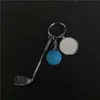sublimering tomt golf nyckelringar med vingnyckel ring värmeöverföringstryck material