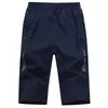 Hommes Shorts Hommes Léger Grand Grand Sous Le Genou Taille Élastique Jogger Casual Plage Hommes Séchage Rapide Pantalon Marque Vêtements