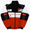 Costume de course F1, veste décontractée en coton avec Logo brodé, automne et hiver