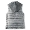 Dames plus size bovenkleding jassen winter 3xl capuchon duck down vest dames ultra licht korte jassen slanke casual herfst dunne vest ED131