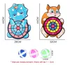 Kids Target Sticky Ball Dartboard Creative Throw Party Outdoor Sports Indoor Cloth Toys Educational Board Games For Children 220621