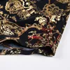 Mode sommar Kortärmad herrkläder Hawaiian Guld Bronzing Skriv ut Skjorta för Men T-shirts Streetwear Jerseys Klänning 1012 220323