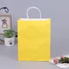 Present Wrap 10st Mini Liten Kraft Paper Bag med handtag Festival högkvalitativ godis shopping Bagsgift