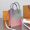 Novo Produto Mini Tote Bag Couro Bolsas de Ombro Feminino Letter Print Crossbody Bags Clássicas Designer Handbags Totes Feminino Hand Purses 220330