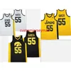 XFLSP Nikivip College Iowa Hawkeyes Basketball 55 Luka Garza Jersey Throwback MensステッチジャージーレトロカスタムメイドサイズS-5XL