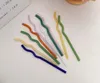 8x200mm Reusable Eco Borosilicate Glass Drinking Straws High temperature resistance Clear Colored Bent Straight Milk Cocktail Straw SN4548