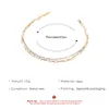 2022 Unieke Multilayer Gold Color Choker Ketting Voor Vrouwen Simple Hollow Box Sleutelbeen Kettingstang Hanger Wild Neck Jewelry