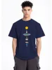 Мужская футболка с принтом «Космическая Солнечная система» и «Планеты» Свободная одежда больших размеров Футболки с обычными рукавами Мужская модная повседневная футболка 220621