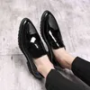 Dres Shoe Sıradan Erkekler Loafer Platform Kalın Sole Deri İngiliz Günlük Ayakkabı Kayması Orta Topuk Asansörü 220723