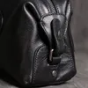 Męska skórzana biznesowa kosmetyczka Duża pojemność Prosta, wytłoczona torba do przechowywania