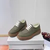 Luxury Casual Shoes for Men's and Women's Clothing Camo Concept ger exklusiva Bath Green Cloth Sail Shoes med gummisulor London Flagship Fashion Sneakers.