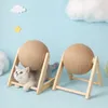 Cat Scratching Ball Toy Kitten Sisal Rope Ball Board Slipning Paws Toys Cat Scratcher Wear-Resistenta Pet Furniture Supplies 220623