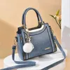 2021 Autumn And Winter New Boston Bags Stereotyped Female Bag Pu Leather Ladies Handbag Shoulder Bag Fashion Messenger Bags G220420