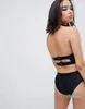 Женщины сексуальные цветочные принты Купальники Bikinis набор ретро, ​​ворки с высоким талией бикини Halter шеи два частей купальник MMA1873