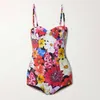 Women's Swimwear Pink Print Swimsuit Two Piece Sexy Ladies 2022 High Waist Cut Backless Micro Bikini Plus Size BeachwearWomen's