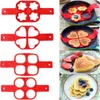 Äggpannkakor ring nonstick pannkakestillverkare mögel silikon ägg spis stekt ägg shaper omelett mögel för kök bakåt tillbehör