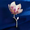 Spille spille ovatta lussuosa zirconia cubica zirconia fiorita per spilla panoramica per spillo per le donne accessori per donne bellissime corde seau22