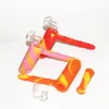 tubo dell'acqua in silicone bong narghilè Colorfull Smoking Pipes piattaforma petrolifera FDA Steady Bubbler per narghilè Tabacoo alle erbe secche