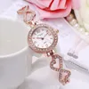 Wristwatches 100pcs/lot King Girl-9636 Round Dial Fashion Lady Bracelet Watch Wrap Quartz Elegance Crystal Hollow Out Belt WristwatchWristwa