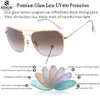 Designer Sunglasses Woman Square mens sun glasses Metal Frame Real Glass Lens UV400 Protection Sport Driving fashion beach zoelea 1134318