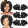 Hair Extensions Pieces Mechones De Cabello Humano Rizado 100% Extensiones Brasileo Ondulado 6 Unids/lote Color 1b/2/4/30/33/99j 2102228379185