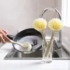 Multifunctioneel handig praktische keukengerei Reinigingsborstel Lange handgreep Hung Pot Washborstels Huishoudelijk gereedschap