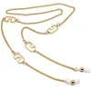 Multi-desig mode zonnebril ketting metaal goud zilveren boze kleur brillen string accessoires touw lanyord silica-gel lus anti-slip houder koorden