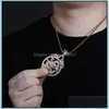 Hip Hop Style Rétro Chinois Véritable Dragon Pendentif Pour Femmes Hommes Collier De Luxe En Acier Inoxydable Chaînes Cubaines Drop Delivery 2021 Colliers Pe