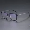 Mens designer óculos de sol titânio quadrado prescrição quadros óculos de computador bloqueando jogos óculos ópticos eyeglasses3607873