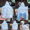Starbucks Yeni Yıl Kupası Kış Kayak Kristal Kar Dağ Durian Cam Saman İşareti Termos Kupası Set Su Isıtıcısı