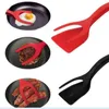 2in1 Acessórios de cozinha conjuntos de gadgets omelette spatula silicone para torradas panquecas ovos pinças cocina 220813
