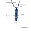 Pendant Necklaces Necklace For Men Engraved Cross Lord Bible Prayer English Letter Stainless Steel Jewelry Cremation Drop Delivery Pe Dhzvh