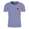 Navy Flagge Anpassung Baumwolle Kurzarm Männer T-shirt Lustige T Shirts Für Jungs Mädchen männer Gedruckt Gestreiften Streetwear Tops tees 220616