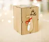 Christmas Wood Christmas tree Gift box Letter Elk Candle Holder Candlestick Table Lamp SN4816