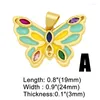 Pendant Necklaces Copper Big Enamel Butterfly Pendants For A Necklace Gold Plated Cubic Zirconia Components Jewelry Making Pdta459Pendant