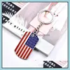 سلاسل المفاتيح إكسسوارات الأزياء 2pcs سلسلة مفاتيح أنيقة فريدة من نوعها الإبداعية Jack Jack Simple Country Flag American National Drop Deliver