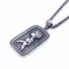 New Trendy Handsome Cool Boy Brother Pendant Titanium Steel Necklace Male Hip-Hop Personality Fashion Wild Sweater Chain Gift