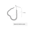 Delikat smycken Fashion Choker Halsband Trend Högkvalitativ glänsande kristallhalsband för firande gåvor