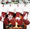 Julstrumpor strumpor gåva godispåse juldekorationer för hem Nytt år 2022 Deer Pocket Hanging Xmas Tree Ornament