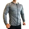 Nowe kurtki do biegania mężczyzn Szybkie suche mężczyźni kurtki piłkarskie kompresja długoterminowa gimnastyka top dla mężczyzn gym fitness kurtki L220704