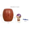 Funny Pirate Barrel Toys Lucky Game Jumping Bucket Sword Stab Pop Up Tricky Toy Family Jokes For Child Kid Gift 220629