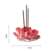 Fragrance Lamps Ceramic Incense Burner Stick Holder Lotus Line Plate With 1/3 Holes Teahouse Yoga Studios Decorations For HomeFragrance