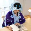 Koce Genshin Impact Cape Cape Ket Cryo Abyss Mage Cospali Costume Cloak Kawaii Flannel Warm Birthday Giftsblankets