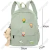 Sac à dos Style Bagwomen Nylon Mignon Ours Étudiante Collège École Badge Fille Pop Kawaii Livre Ladie Mode À La Mode 220723