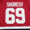 Mhir M Moive Hockey Hockey TV Series LetterKenny Irish Jersey 69 Shoresy الفانيلة الصيف عيد الميلاد كلية التطريز مخيط فريق أحمر جودة عالية