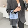 2022 Evening Påsar Folds Designer Mini Pu Leather Crossbody med korta handtag för kvinnor Trend Shoulder Handväskor Handväska Totesevening Evenin