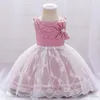 Girl's jurken babymeisjes formele modekleding kinderen kleding baby rok mesh gezwollen verjaardagsfoto e18551