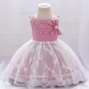 女の子のドレスベビーガールフォーマルファッション服子供服幼児スカートメッシュふくらんでいる誕生日写真e18551