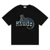 القمصان الصيفية للنساء المصممين Rhude للرجال Tops Letter Polos Embroidery Tshirts clothing Shirt Sleeved Tshirt كبير Tees VG84