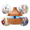 Fragrance Lamps Electric Humidifier Essential Aroma Oil Diffuser Ultrasonic Wood Grain Air USB Mini Mist Maker LED LightFragrance